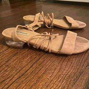 Steve Madden Nude Wrap Sandals (Women’s Size 7.5)